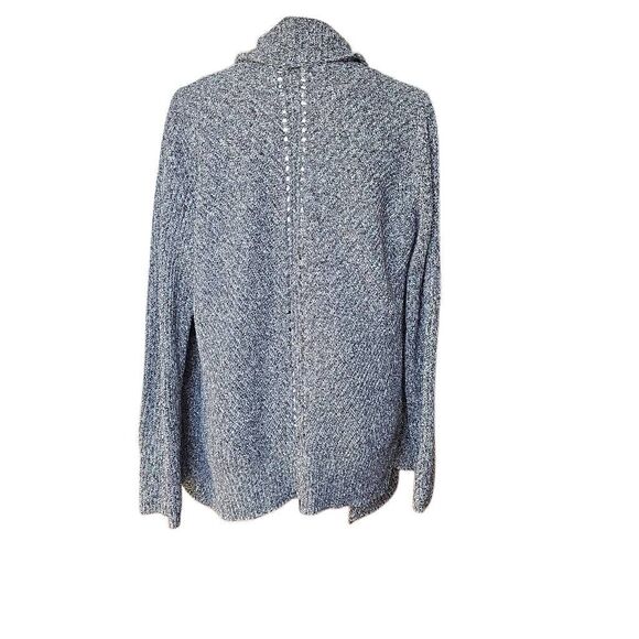Philomena Petti Women's Size Large Marled Gray Waterfall Front Open Cardigan - Picture 4 of 5